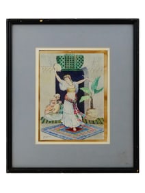 ORIENTALIST WATERCOLOR PAINTING AFTER FABIO FABBI