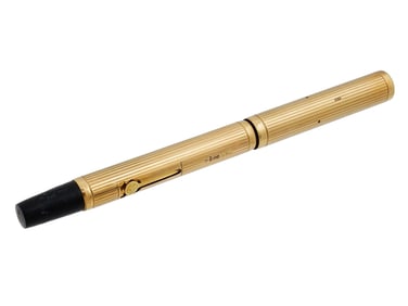 1930S WATERMAN IDEAL 9K GOLD PLATED FOUNTAIN PEN