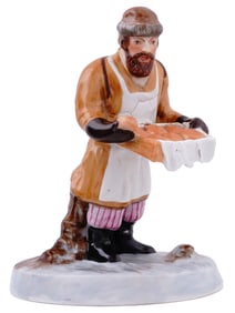 ANTIQUE 19TH C RUSSIAN PORCELAIN FIGURINE BY POPOV