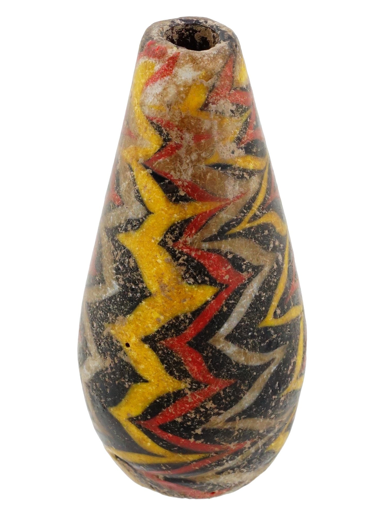 LARGE ANCIENT ROMAN DROP SHAPED MOSAIC GLASS BEAD (1 of 7)