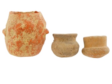 LOT OF 3 ANCIENT HOLY LAND MIDDLE EAST TERRACOTTA PCS