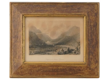ENGLISH MOUNTAIN VIEW ENGRAVING AFTER THOMAS ALLOM