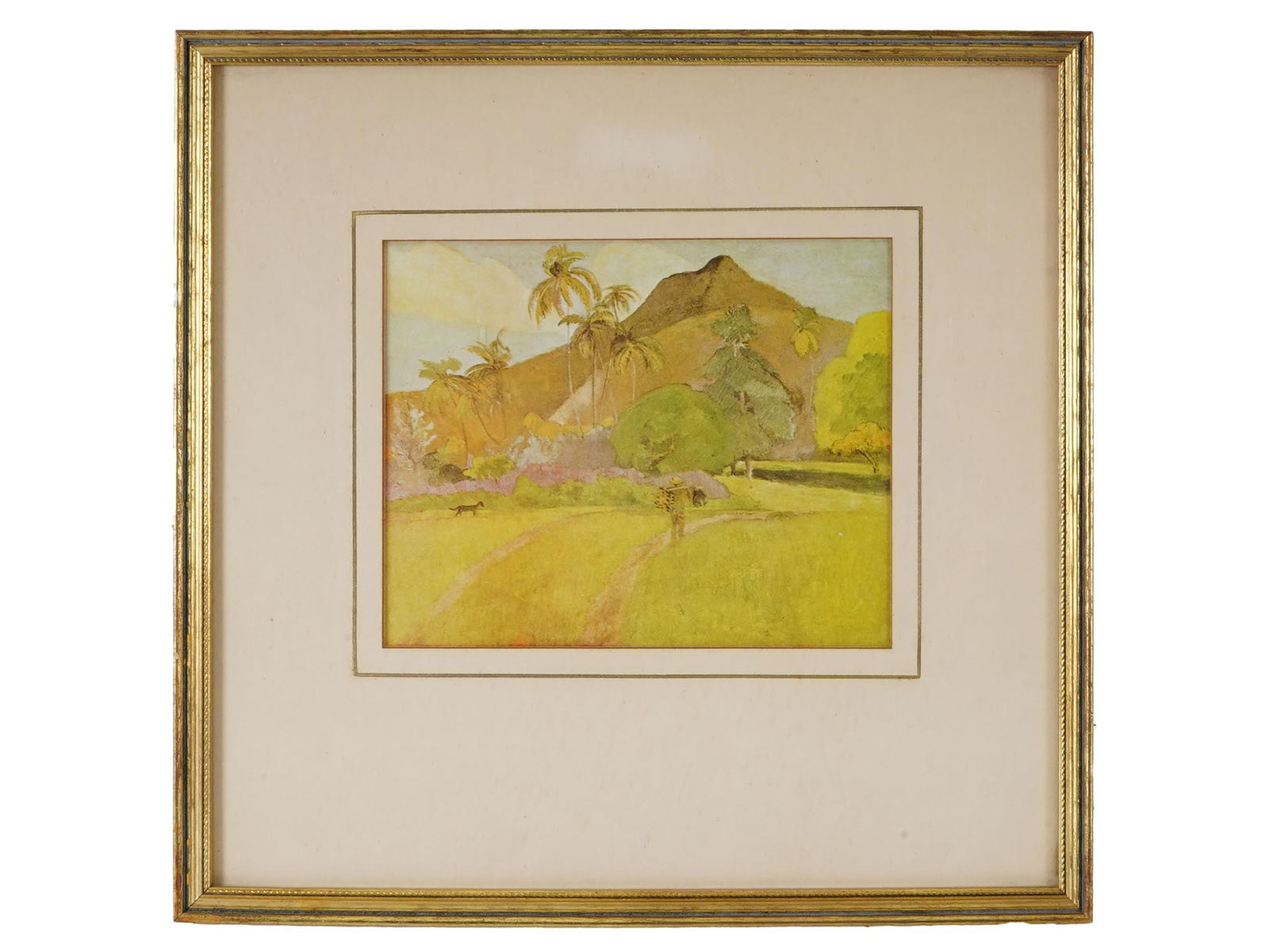 MOUNTAIN LANDSCAPE LITHOGRAPH AFTER PAUL GAUGUIN (1 of 4)