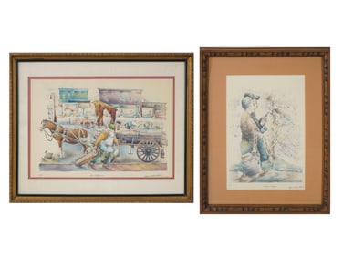 AMERICAN LIMITED ED LITHOGRAPHS BY SEYMOUR ROSENTHAL
