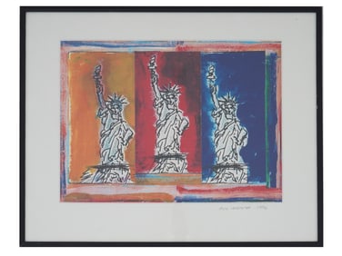 VINTAGE AMERICAN LITHOGRAPH BY MICHAEL BABYAK 1996