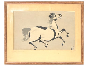 AFTER AYOMA SEIZAN JAPANESE OFFSET PRINT ZEN HORSE