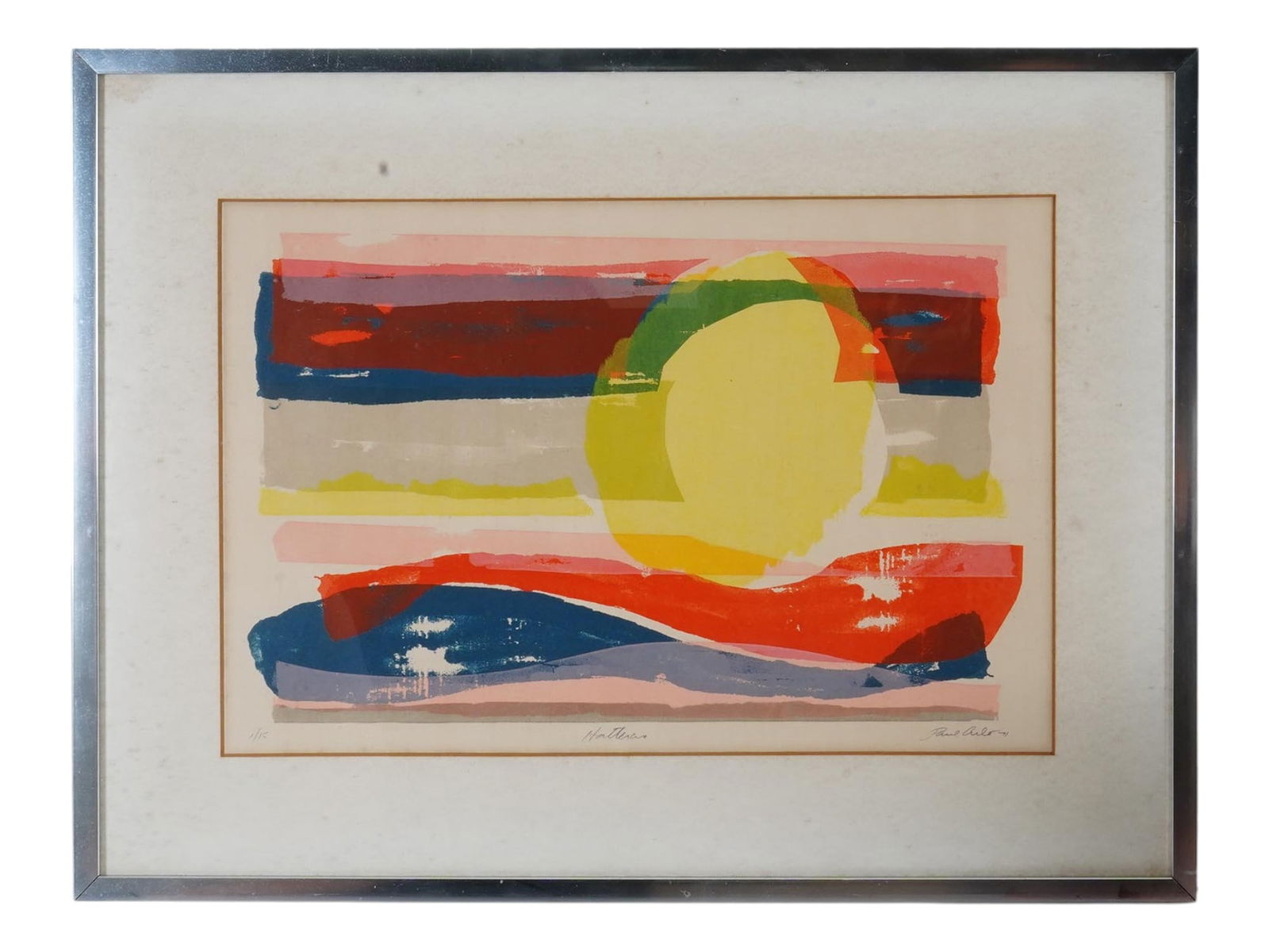 PAUL ARLT AMERICAN ABSTRACT LTD COLOR SERIGRAPH (1 of 5)