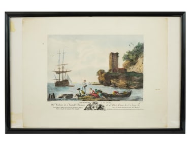 FRENCH MARINE COLOR ETCHING AFTER JOSEPH VERNET