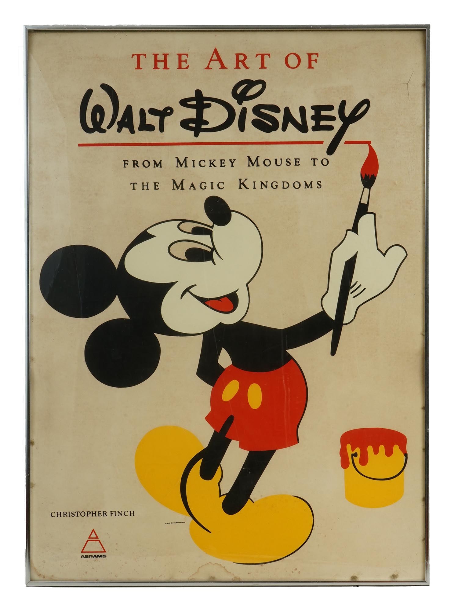 VINTAGE MICKEY MOUSE POSTER F BOOK BY C FINCH 1970S (1 of 5)
