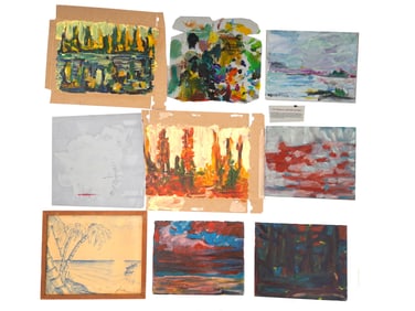LOT CANADIAN LANDSCAPE PAINTINGS BY JUSTIN OBRADOVIC