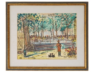 AMERICAN WATERCOLOR PAINTING BY ROBERT PATTERSON