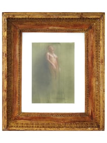 FRENCH MIXED MEDIA PAINTING BY MICHAEL A BOETSCH