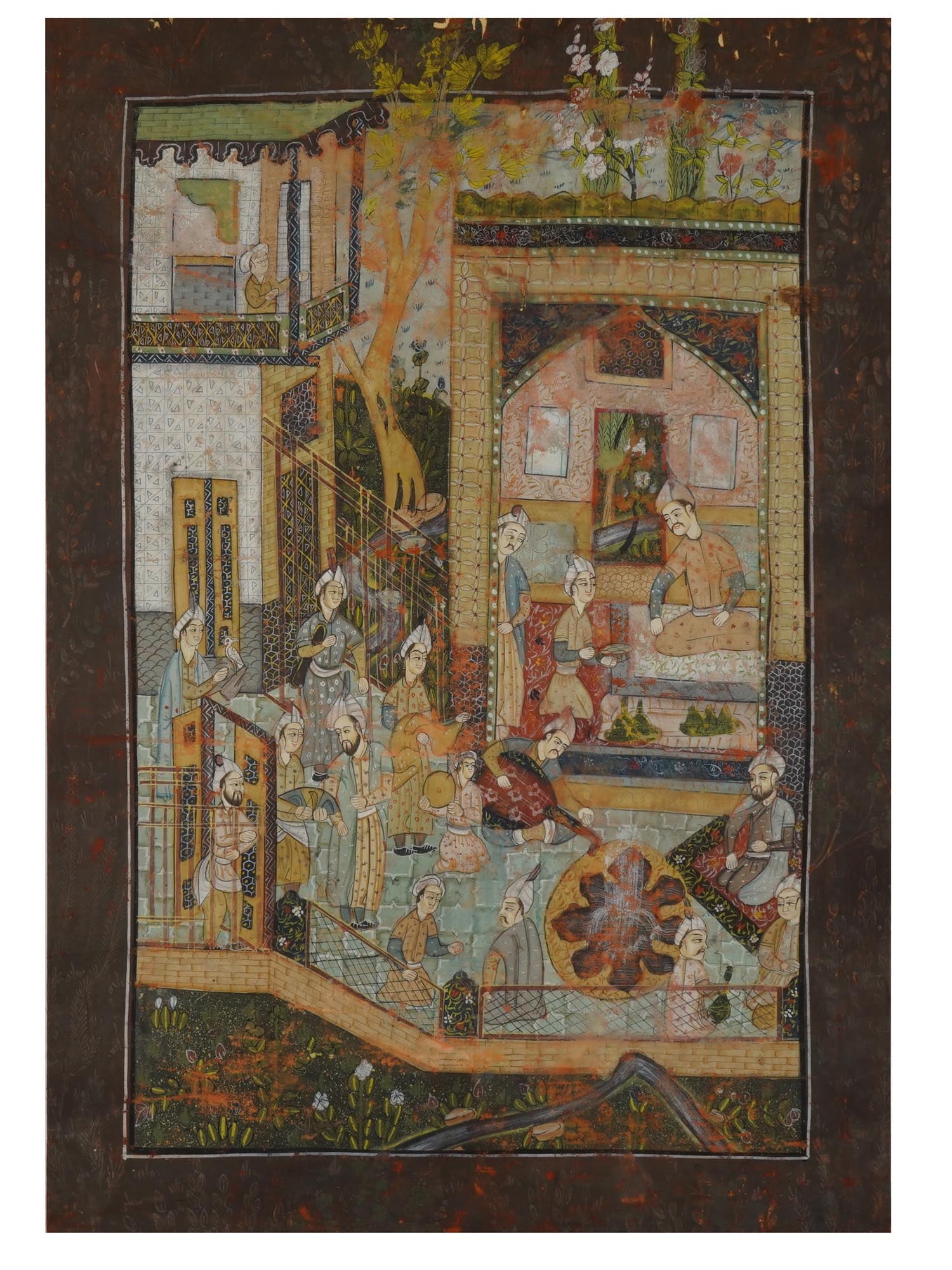 INDO PERSIAN MUGHAL ART MANNER MINIATURE PAINTING (1 of 3)