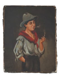 ANTIQUE 19TH C OIL PAINTING AFTER EUGENE DE BLAAS