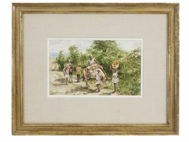 JACK LESTRADE AMERICAN FRENCH PAINTING HAITI MARKET