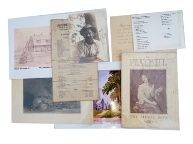 ASSORTED VINTAGE AND ANTIQUE PAINTINGS PRINTS LETTERS