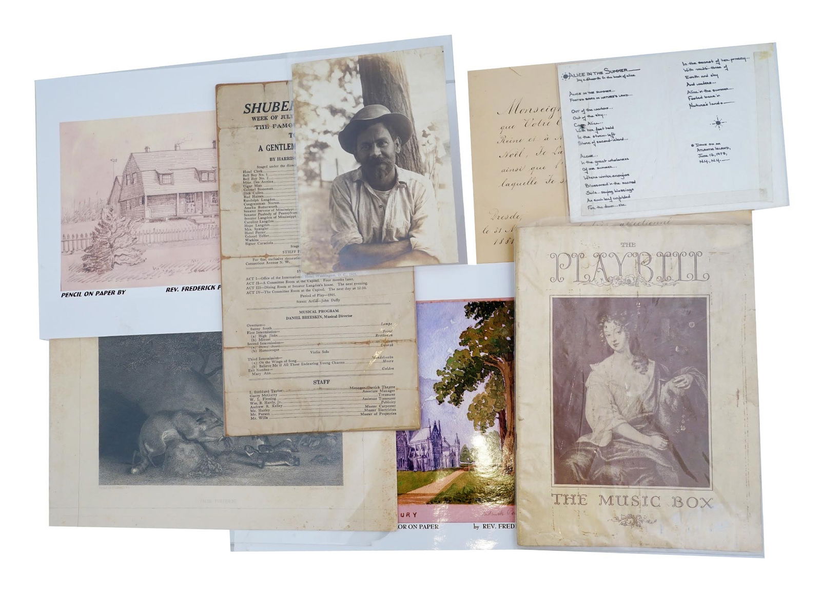 ASSORTED VINTAGE AND ANTIQUE PAINTINGS PRINTS LETTERS (1 of 10)