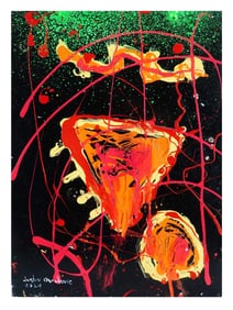 JUSTIN OBRADOVIC CANADIAN DOUBLE SIDED PAINTING
