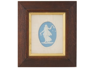 ENGLISH WEDGWOOD BLUE JASPER PLAQUE BY JOHN FLAXMAN