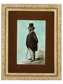 DUTCH PAINTED PLAQUE DANIEL HARKINK TELEPHONES PORTRAIT