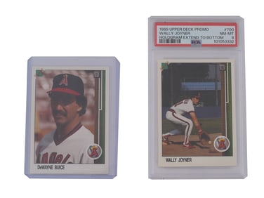 1989 UPPER DECK PROMO CARDS JOYNER AND BUICE PSA