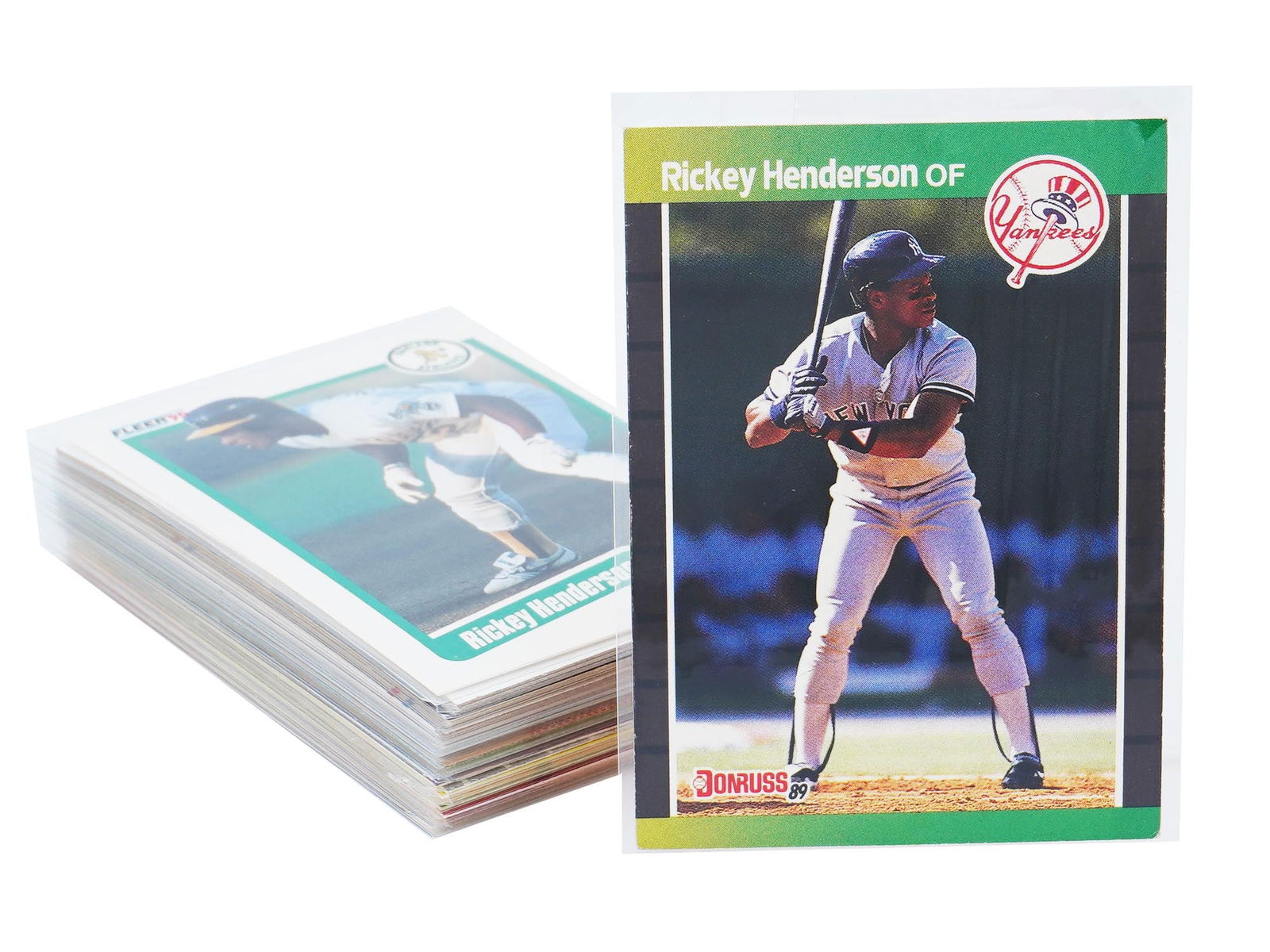 COLLECTION OF RICKEY HENDERSON BASEBALL CARDS (1 of 5)