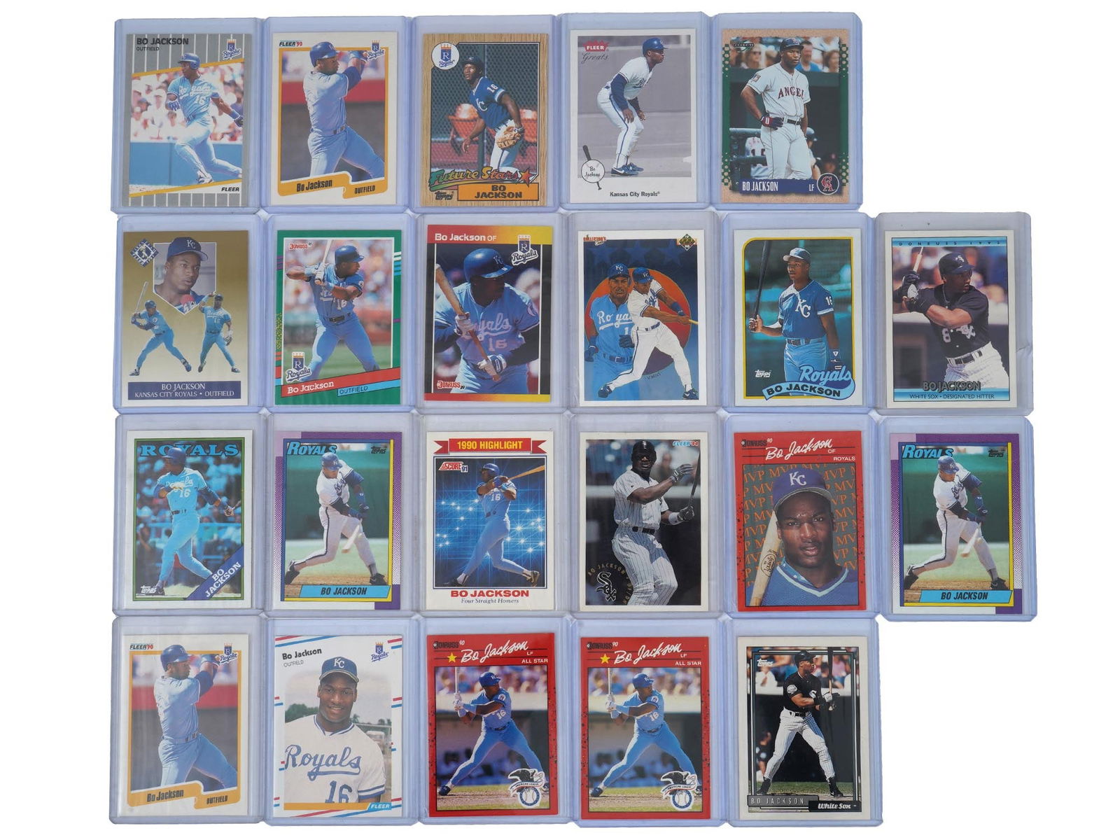 COLLECTION OF BO JACKSON BASEBALL CARDS (1 of 11)