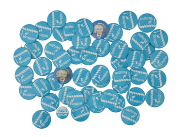 RONALD REAGAN PRESIDENTIAL CAMPAIGN HEBREW PINS