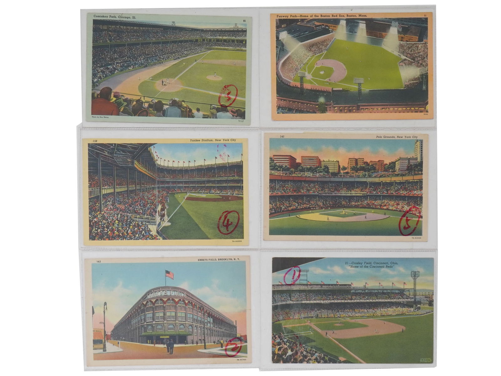 US POST POSTCARDS AMERICAN STADIUMS SERIES (1 of 8)