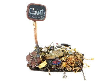 CONTEMPORARY MIXED MEDIA ARTWORK MINIATURE SCULPTURE