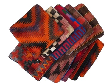 COLLECTION OF 10 VTG AFGHAN KILIM PILLOW CASES