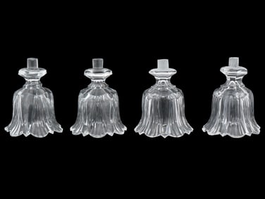 LOT OF FLORAL CRYSTAL CHANDELIER PARTS
