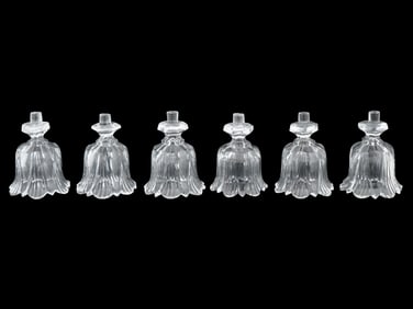 LOT OF FLORAL CRYSTAL CHANDELIER PARTS