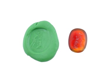 CARVED STONE INTAGLIO ANCIENT ROMAN EROTIC SCENE