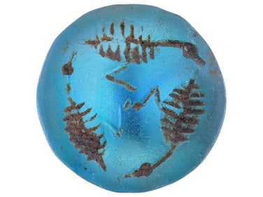 ANCIENT NEAR EAST HANDCRAFTED GLASS STAMP SEAL