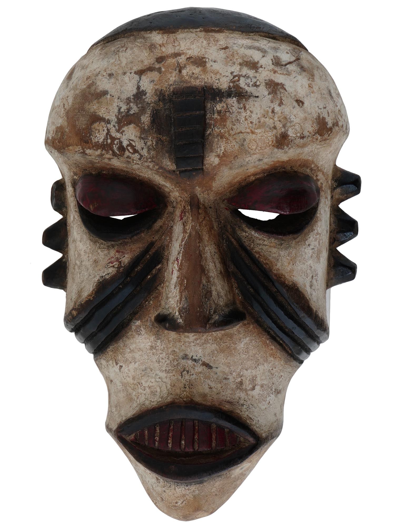 WEST AFRICAN NIGERIA IGBO PEOPLE WOODEN MASK (1 of 7)
