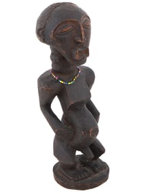CENTRAL AFRICAN SONGYE PEOPLE CARVED WOODEN FIGURE