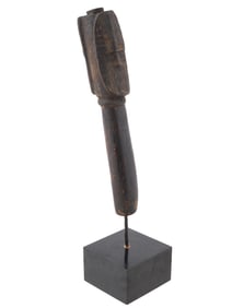 VINTAGE AFRICAN NIGERIAN WOOD GRAVE MARKER SCULPTURE