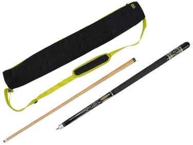 AMERICAN AB EARTH POOL CUE STICK WITH CASE