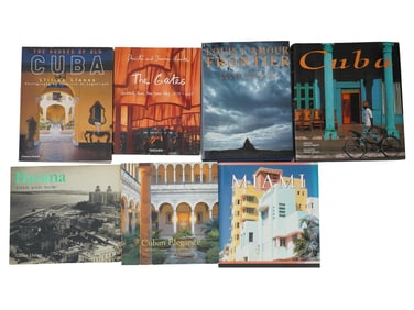 VINTAGE BOOKS FOCUSED ON CUBAN CULTURE AND ARCHITECTURE