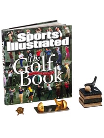THE GOLF BOOK 2009 BOXES AND BOOK OR TROPHY HOLDER