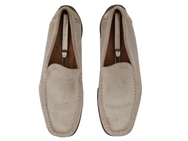 ECCO POOL SPORTS LOAFER SHOES W HANDMADE LEATHER TOP