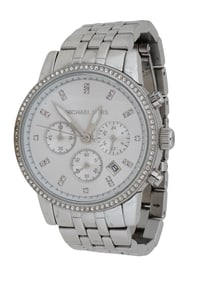 VINTAGE MICHAEL KORS STAINLESS STEEL WRISTWATCH