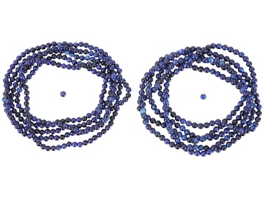 VINTAGE LAZURITE STONE BEADS