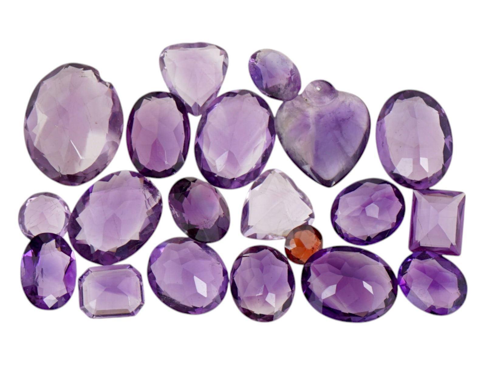 COLLECTION OF VARIOUS FACETED AMETHYST BEADS (1 of 2)