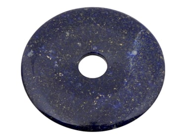 DISK SHAPED LAPIS LAZULI GEMSTONE BEAD