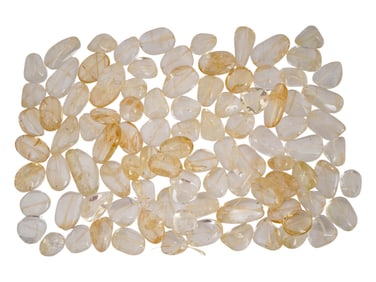 VINTAGE RETICULATED QUARTZ BEADS