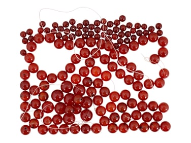 COLLECTION OF AGATE STONE BEADS FOR JEWELRY