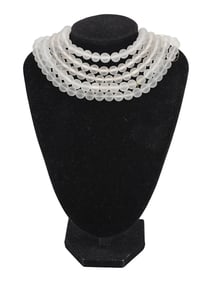 SET OF CARVED CRYSTAL STONE BEADS FOR JEWELRY DESIGNS