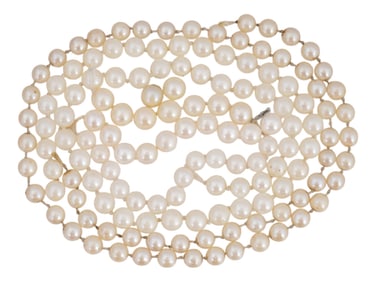 VINTAGE JEWELRY STRING WITH ASSORTED PEARL BEADS